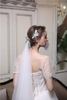 Unique Design Flower Fancy Decorative Bridal Hair Comb Earring Set