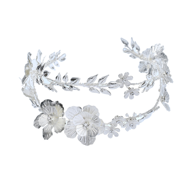 Women Bridesmaid Hair Accessories Imitation Pearl Gold Leaf Headpiece Jewelry Bridal Wedding Hair Clip