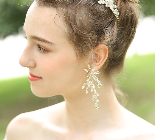 Handmade Bridal Metal Flower Hair Accessories Clip