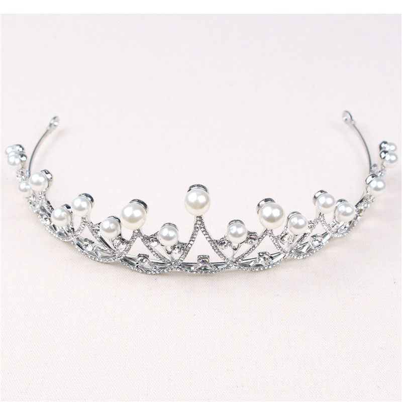 2020 New Arrivals Rhinestone Wedding Imitation Pearl Decorative Bride Crown