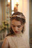 Luxury Vintage Alloy Leaf Hair Accessories Wedding Crystal Bridal Tiara
