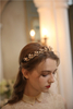 Rhinestone Fancy Gold Leaves Flower Hair Jewelry Women Bridal Tiaras Crowns