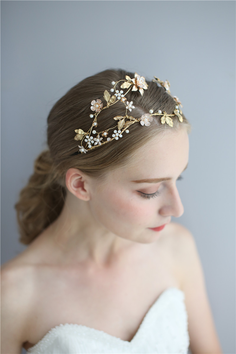 High Quality Fancy Wedding Flower Crystal Party Bridal Tiara Crown