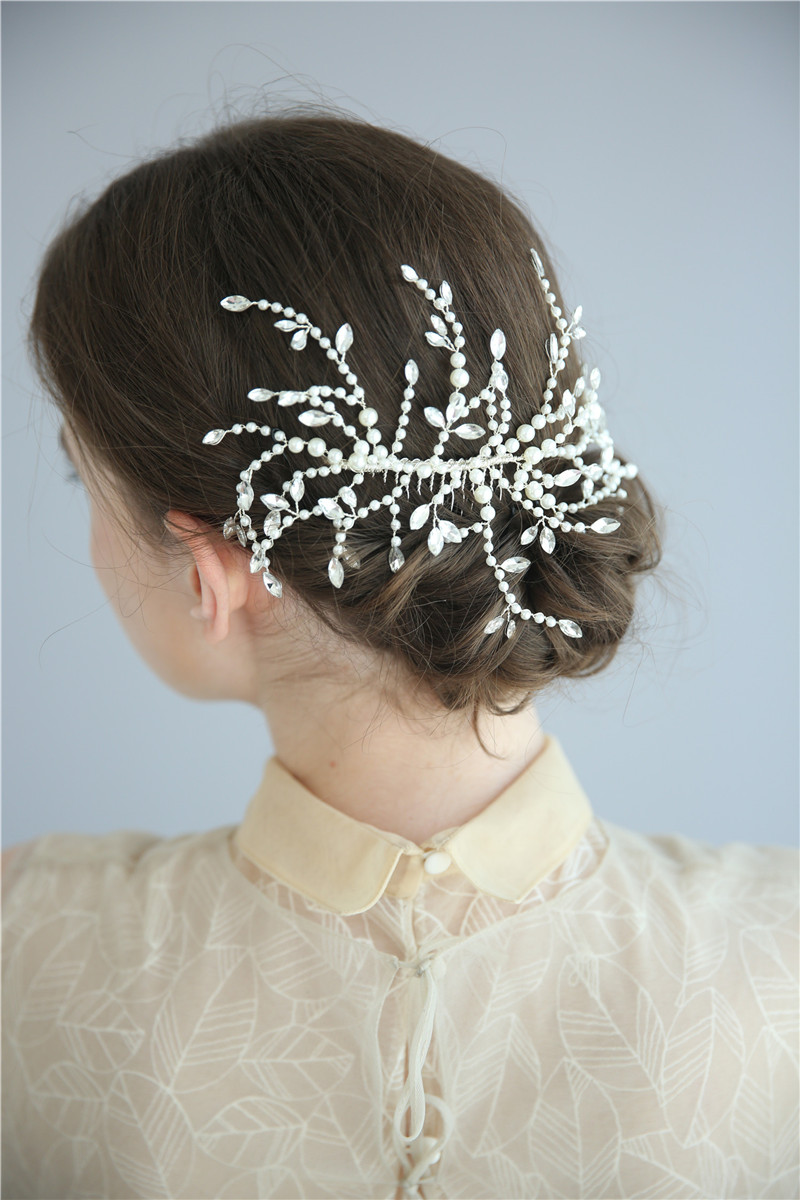 Korea Style Crystal Bridal Headpiece Women Wedding Hair Combs