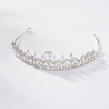 High Quality Fashion European Styles Tiara Rhinestone Silver Crystal Crown