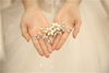 China factory bridal hair accessories enamel flower hair clip for Wedding