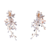 Diamond Dangler Earrings Bridal Wedding Jewelry Rhinestone Bridal Earrings For Women
