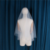 New Arrival Fashion Design Wedding Shower Decoration White Bridal Veil
