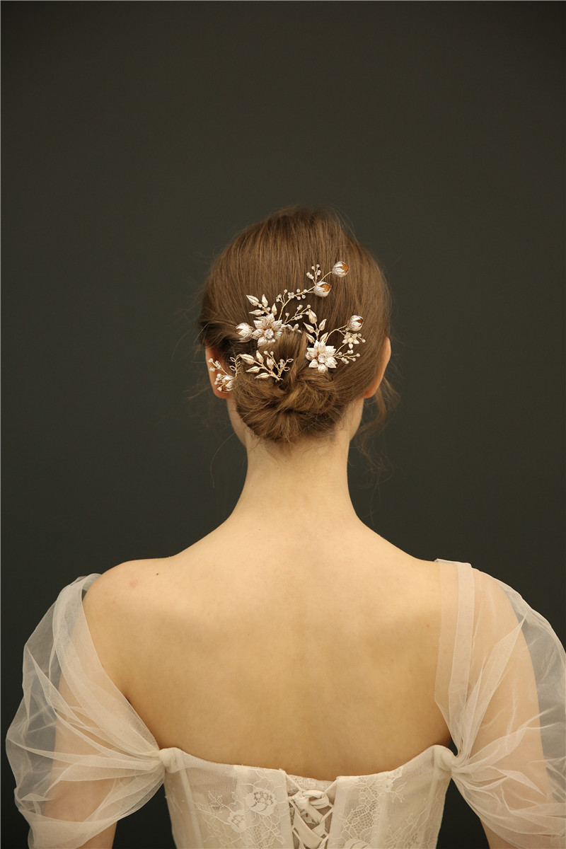 Headband Hair Accessories Wedding Rhinestone Hair Jewelry Bridal Hair Clip Set