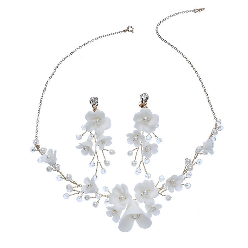 New Design Silver Leaf Bridal Hair Accessories Headpiece Handmade Crystal Wedding Women Flower Hair Clips