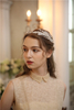 High Quality Shiny Silver Leaves Design Wedding Party Bridal Tiara Crown