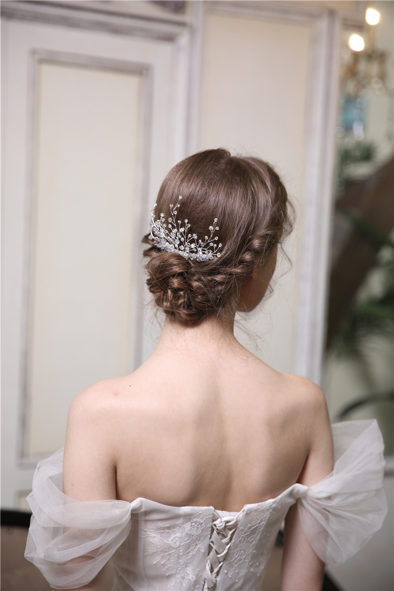 Crystal Beaded Handmade Wedding Accessories Crystal Jewelry Bridesmaid Hair Combs