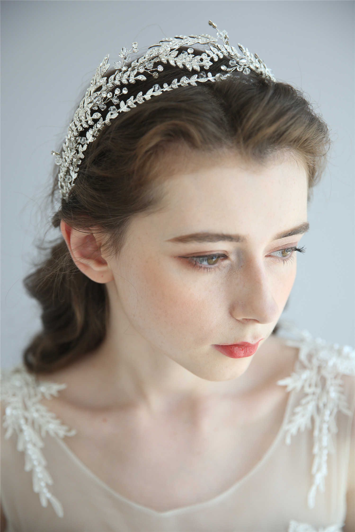 Crystal Pageant Wedding Bridal Tiara Crown with Rhinestone