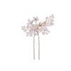 Metal Silver Bridal Hairpins Crystal Rhinestone Letter Hair Clips for Fancy Girls Women Hair Accessories