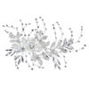 Decorations Silver Flower Womens Hairpin Bridal Party Hairpin Hair Accessories