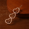 Wedding Jewelry Women Pearl Hair Accessories Heart Shape Bridal Hair Clip