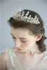 Gold Leaf Headband Jewelry Bridal Wedding Crystal Crowns Tiaras