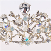 Handmade Gold Bridal Hair Accessories Crystal Rhinestone Bridal Wedding Crown
