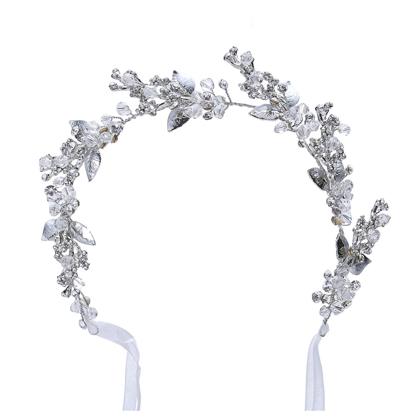 Hair Jewelry Bridal Flower Headband Pearl Beads Headpieces For Brides Hair Accessories