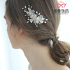 Handmade Silk Chiffon Fancy Flower Wedding Bridal Headband Hair Clips