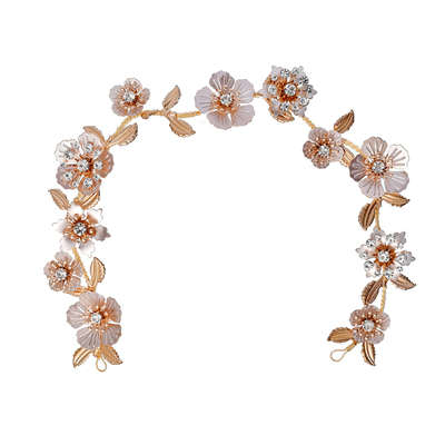 Bridal Accessories Headband Earring Floral Wedding Party Crystal Women Headpiece