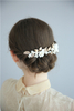 Professional Made Gold Leaf Ceramics Pearl Hair Accessories Decorative Bridal Hair Pin
