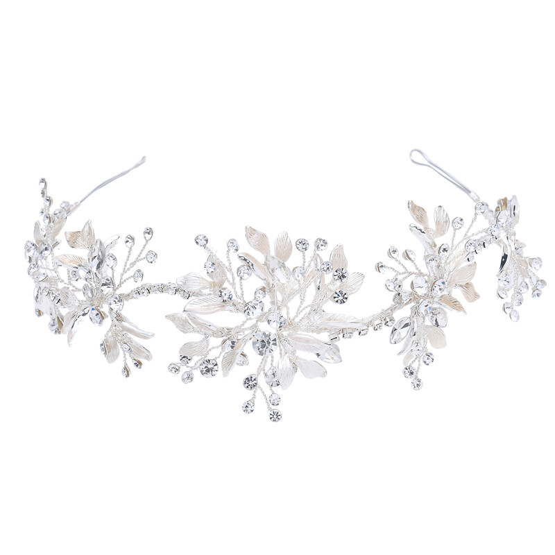 Handmade Flower Hair Accessories Popular Crystal Bridal Headband For Wedding