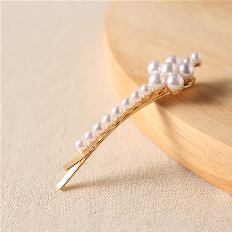 Luxury Handmade Korean Style Fashion Alloy White Pearl Bobby Pins Sets
