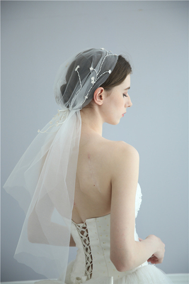 Wedding Bride Hair Accessories Simple Flower Beautiful Elegant Charming Women Veils