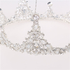 Tiara Princess Diadem Wedding Full Crown Round Wedding Crown