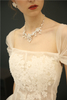 Elegant Silver Freshwater Pearl Wedding Bridal Necklaces Earrings Set