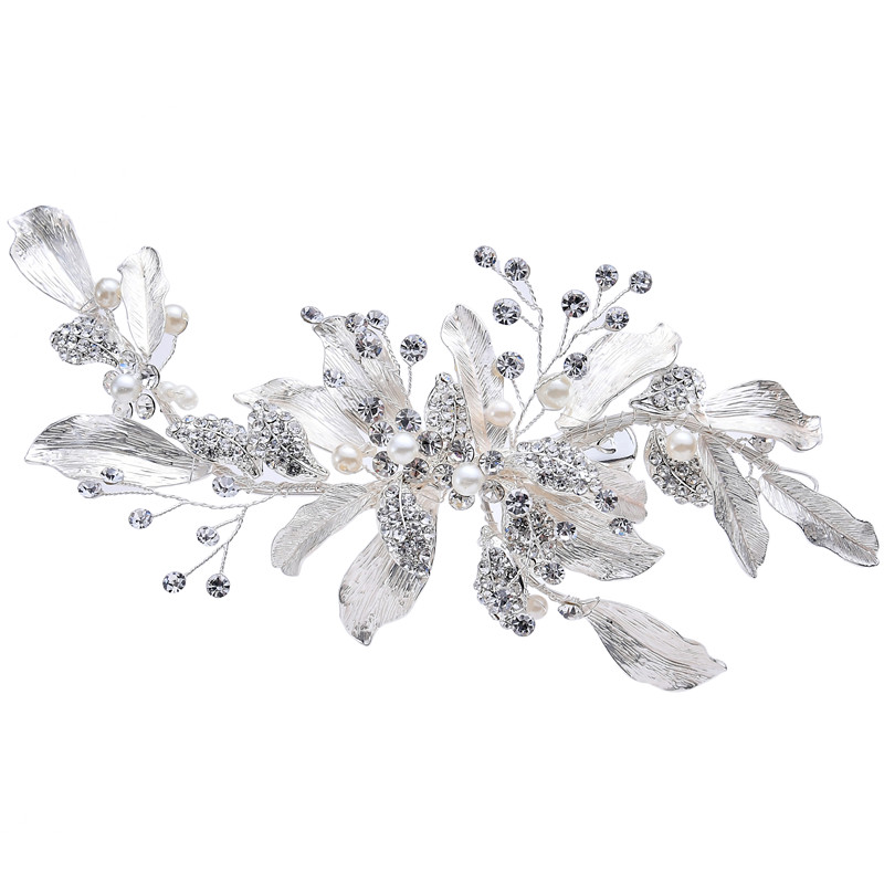 Wedding Pearl Hair Accessoires Bridal Crystal Rhinestone Side Hair Clips For Women