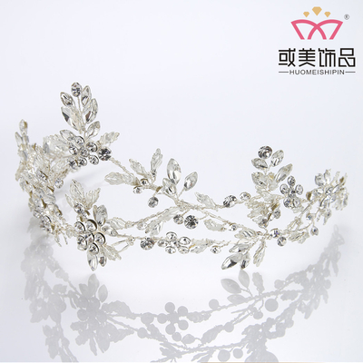 High Quality Rhinestone Flower Bridal Tiara Princess Wedding Crown