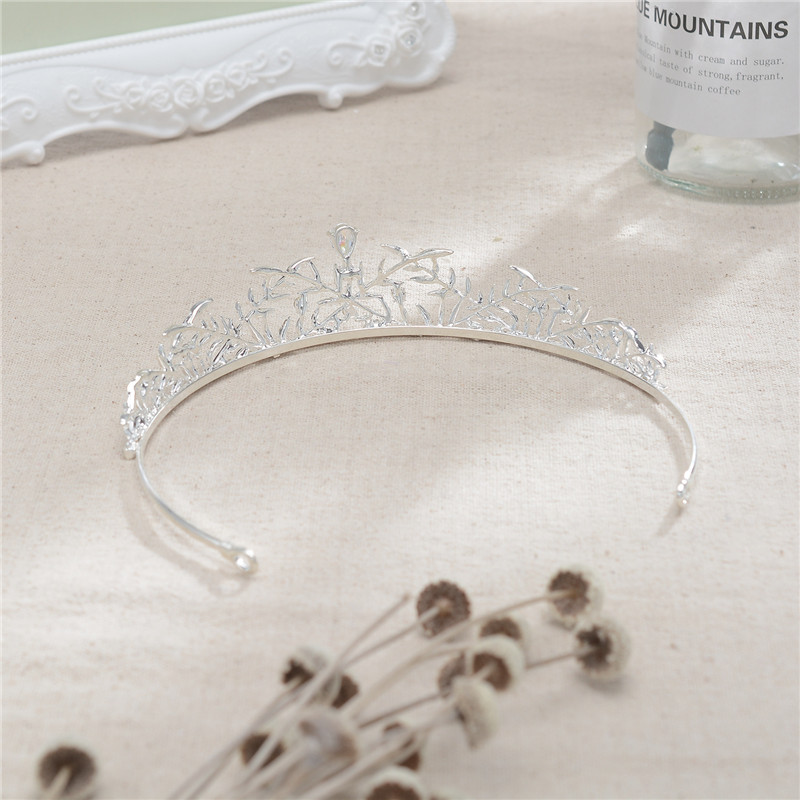 Simple Style Jewelry Headband Graceful Style Bride Crown Tiara For Wedding