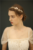Luxury Gold High Quality Handmade Crystal Floral Headpiece Bridal Head Bands