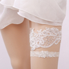 Sexy Rhinestone Lace Floral Leg Ring White Garters Bridal Leg Garters For Women