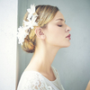 2020 Latest Design Beautiful Mesh Flowers Hair Clips Bridal Wedding KC Gold Leaves Hair Clip