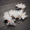 2020 Latest Design Beautiful Mesh Flowers Hair Clips Bridal Wedding KC Gold Leaves Hair Clip