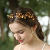 Handmade Retro Gold Flowers Rhinestones Hairband