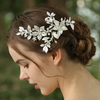 YouYou Bridal Headpieces Manufacturers Custom Silver Rhinestone Flower Hair Clip