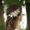 Fashionable Rhinestone Flowers Hair Clip For Wedding Bride