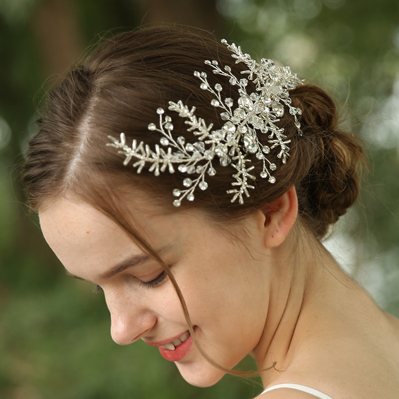 Custom Silver Snowflake Jewelry Hair Accessories Hair Clips