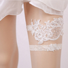 Sexy Rhinestone Lace Floral Leg Ring White Garters Bridal Leg Garters For Women