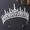 Custom Stylish Princess Alloy Crystal Bride Wedding Crown Prom Pageant Tiaras